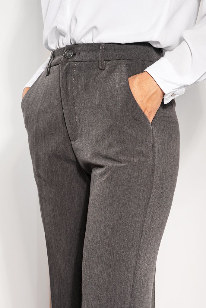 Pantaloni Casual Dama Alda Gri #A1199