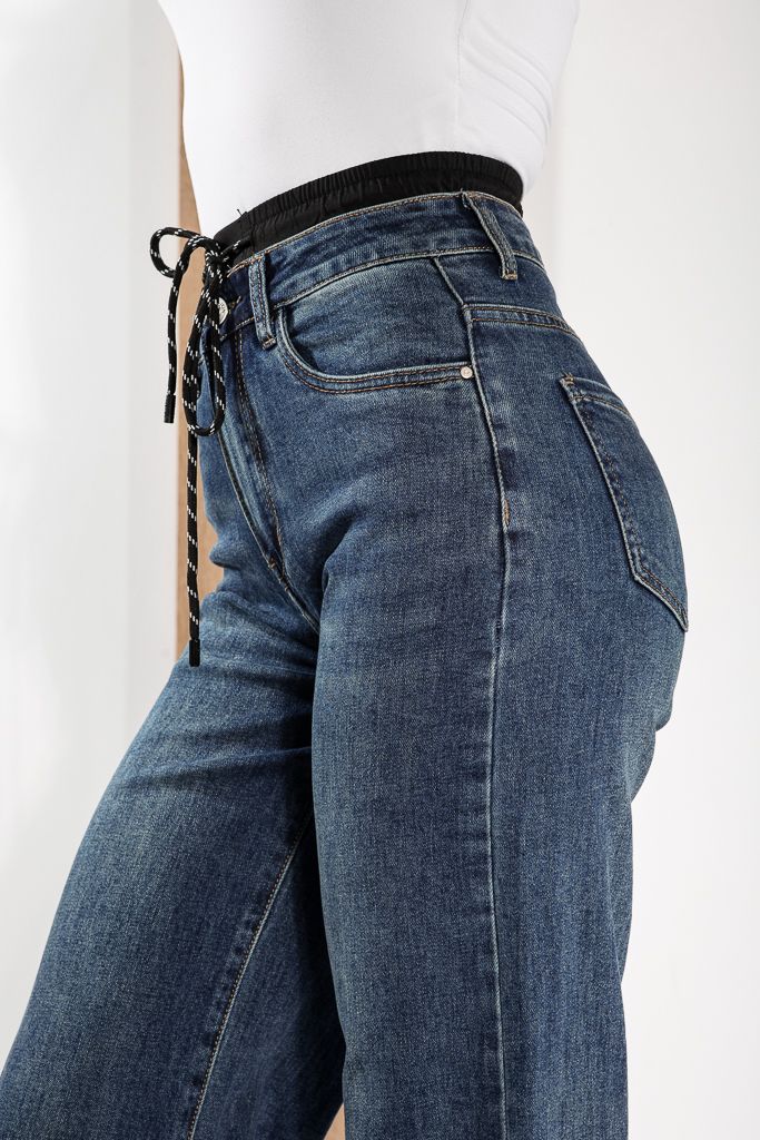 Blugi Wide Leg Fit Dama Catlin Albastri #A1216