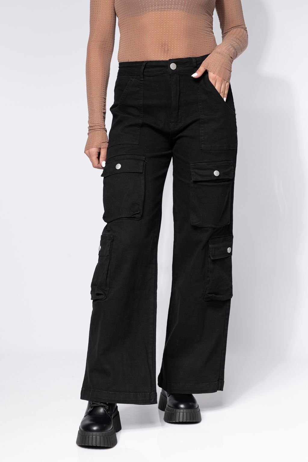 Blugi Tip Cargo Dama Miki Negri #A643