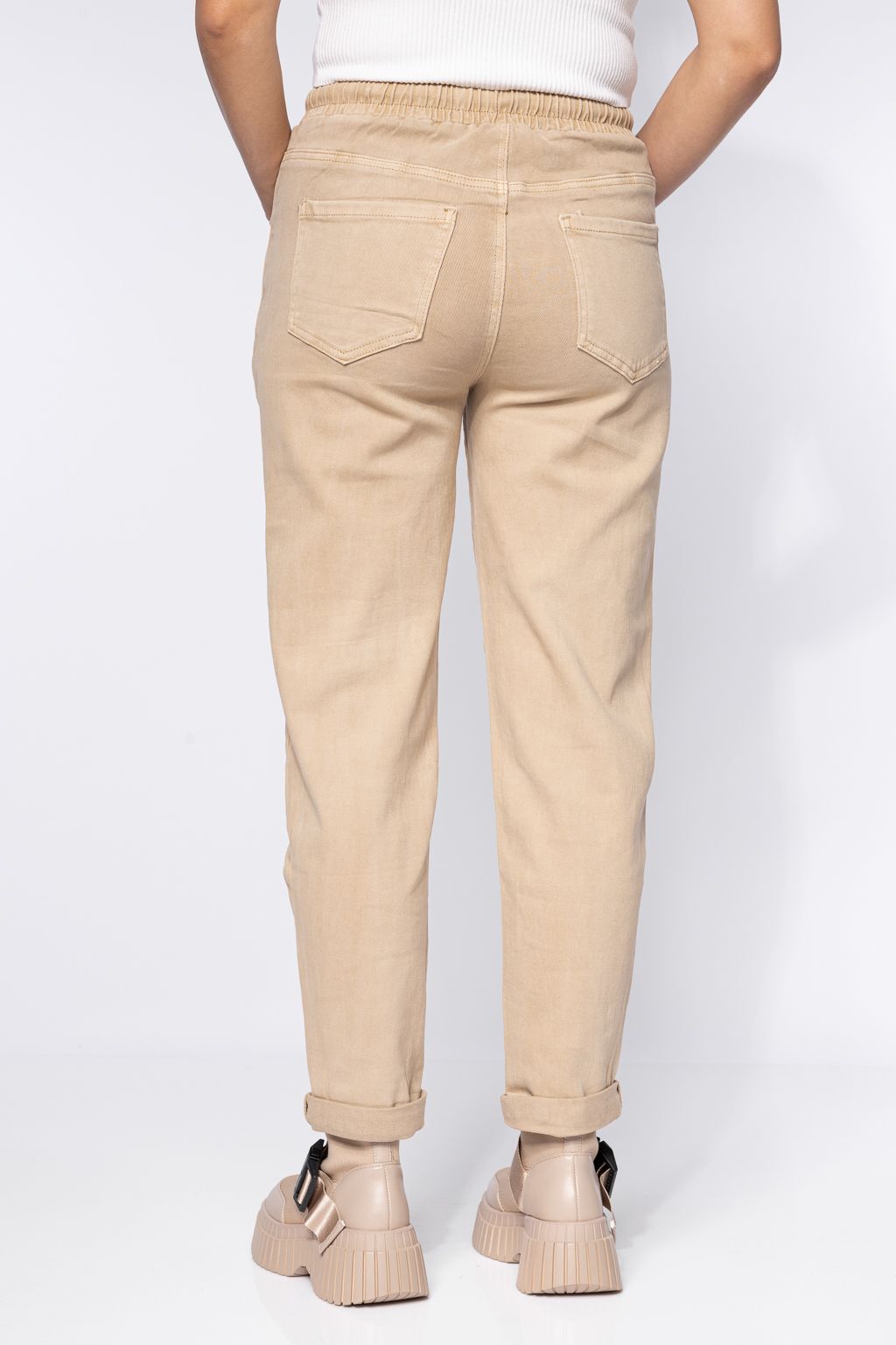 Blugi MomFit Dama Zoe Bej #A611