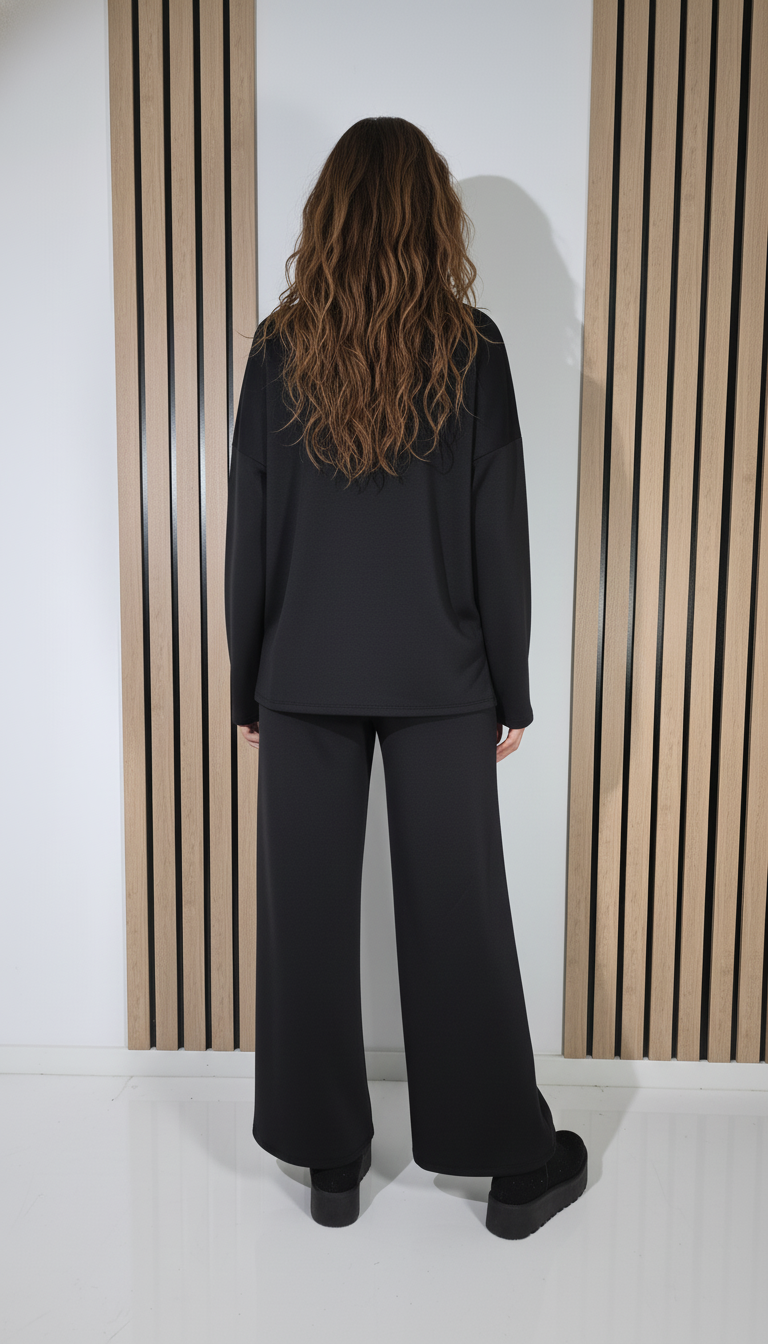  Compleu Dama Sport negru Serena #A1291