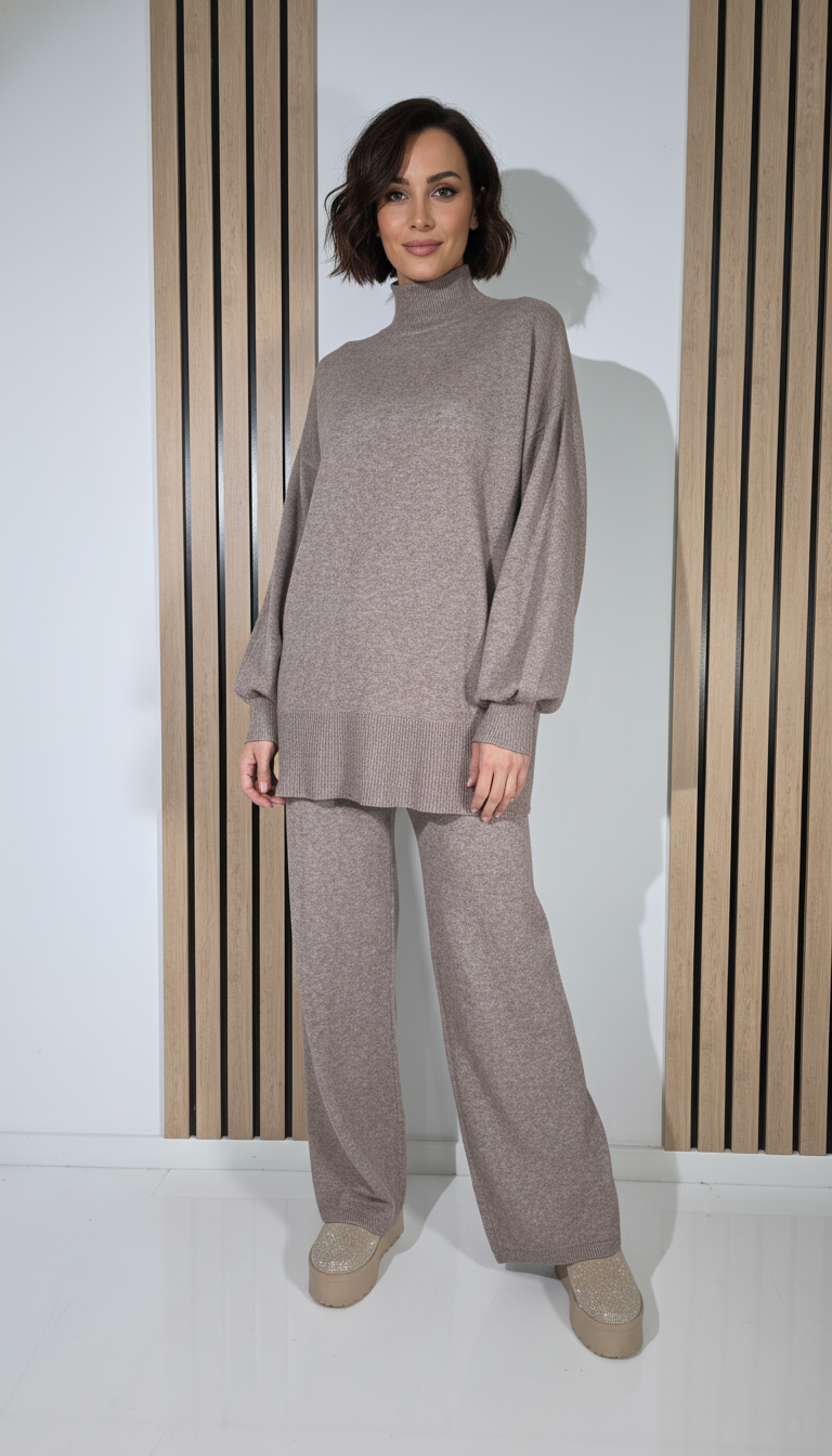  Compleu Dama maro Elvira 2 piese tricot #A1287