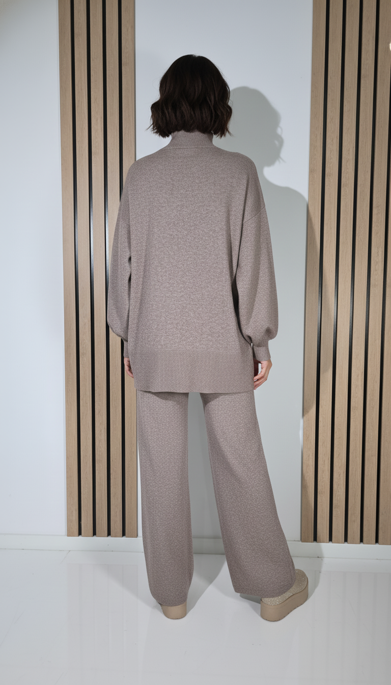  Compleu Dama maro Elvira 2 piese tricot #A1287