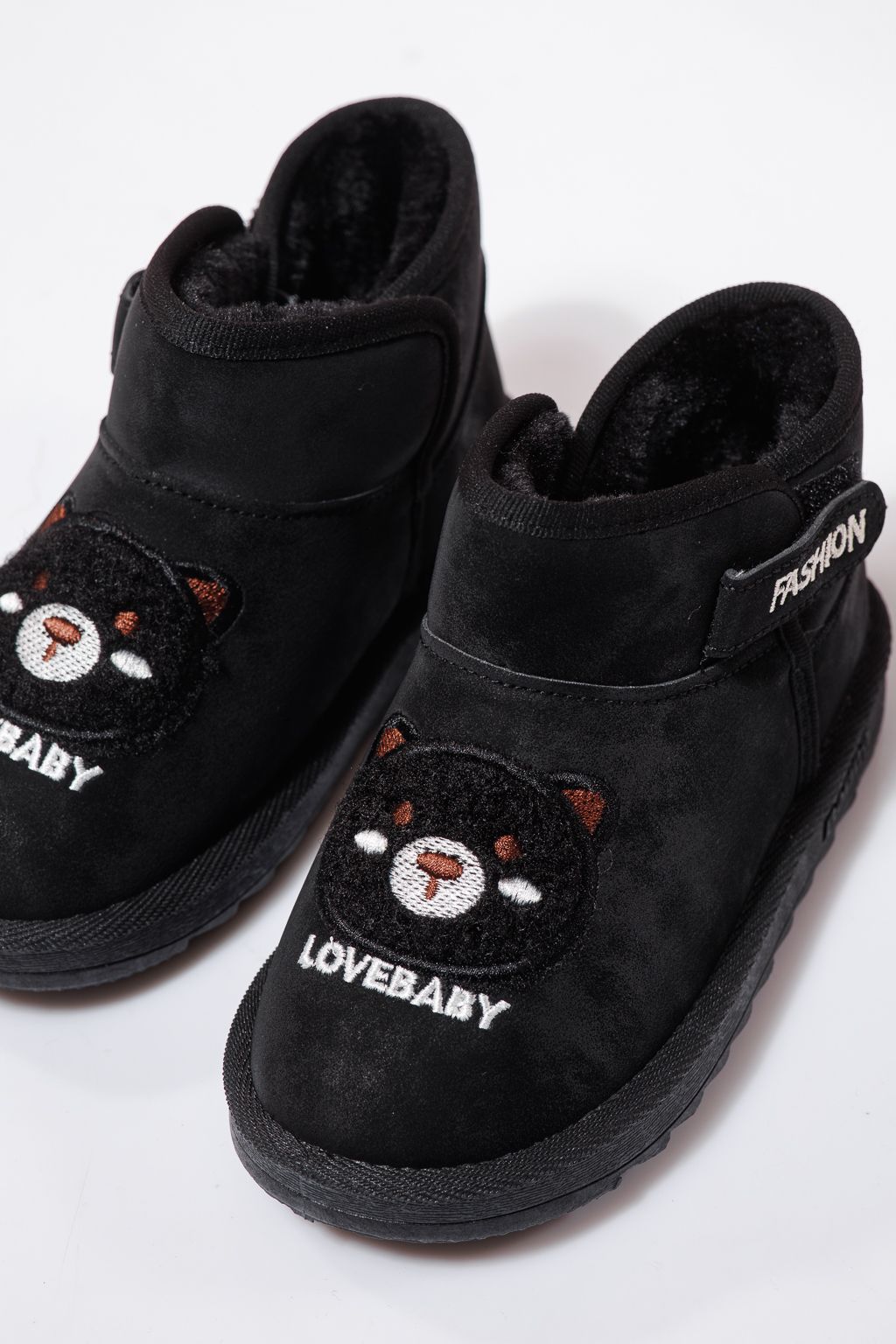 Ghete fete imblanite negre din piele ecologica Julieta #23151