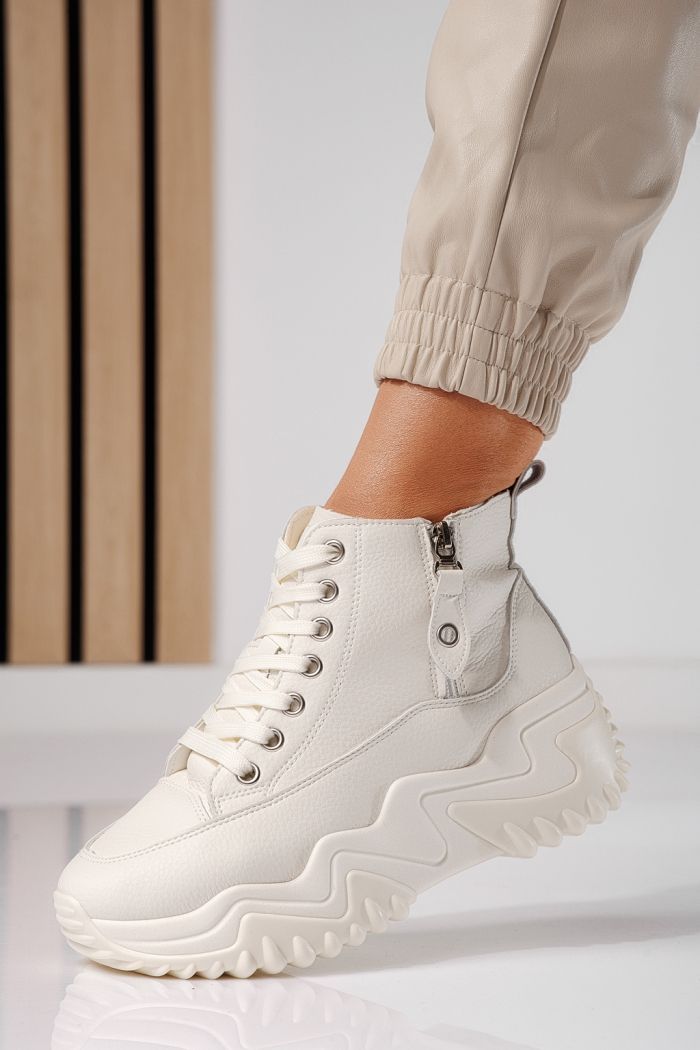 Adidasi dama bej din piele ecologica Layla #24156