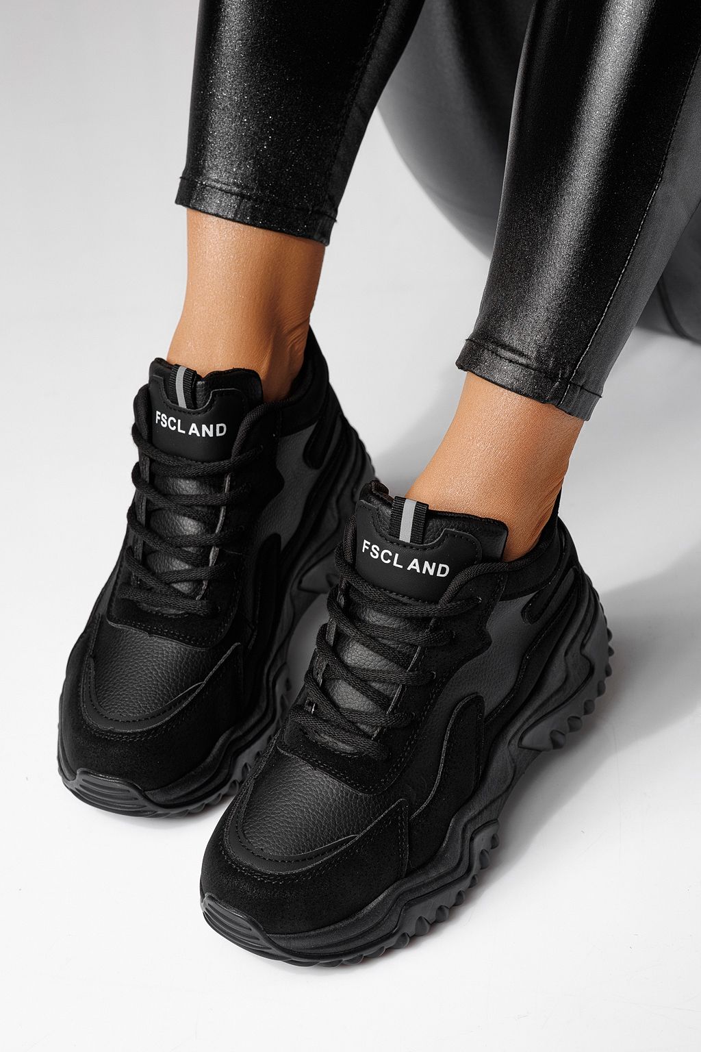 Adidasi dama negri din piele ecologica Maya #24159