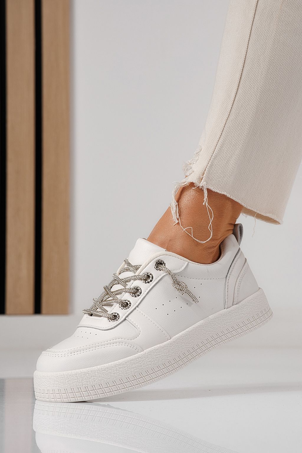 Adidasi dama bej din piele ecologica Nicole #24164