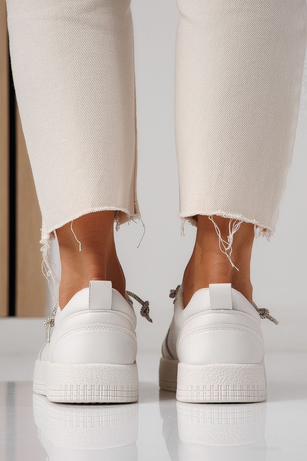 Adidasi dama bej din piele ecologica Nicole #24164