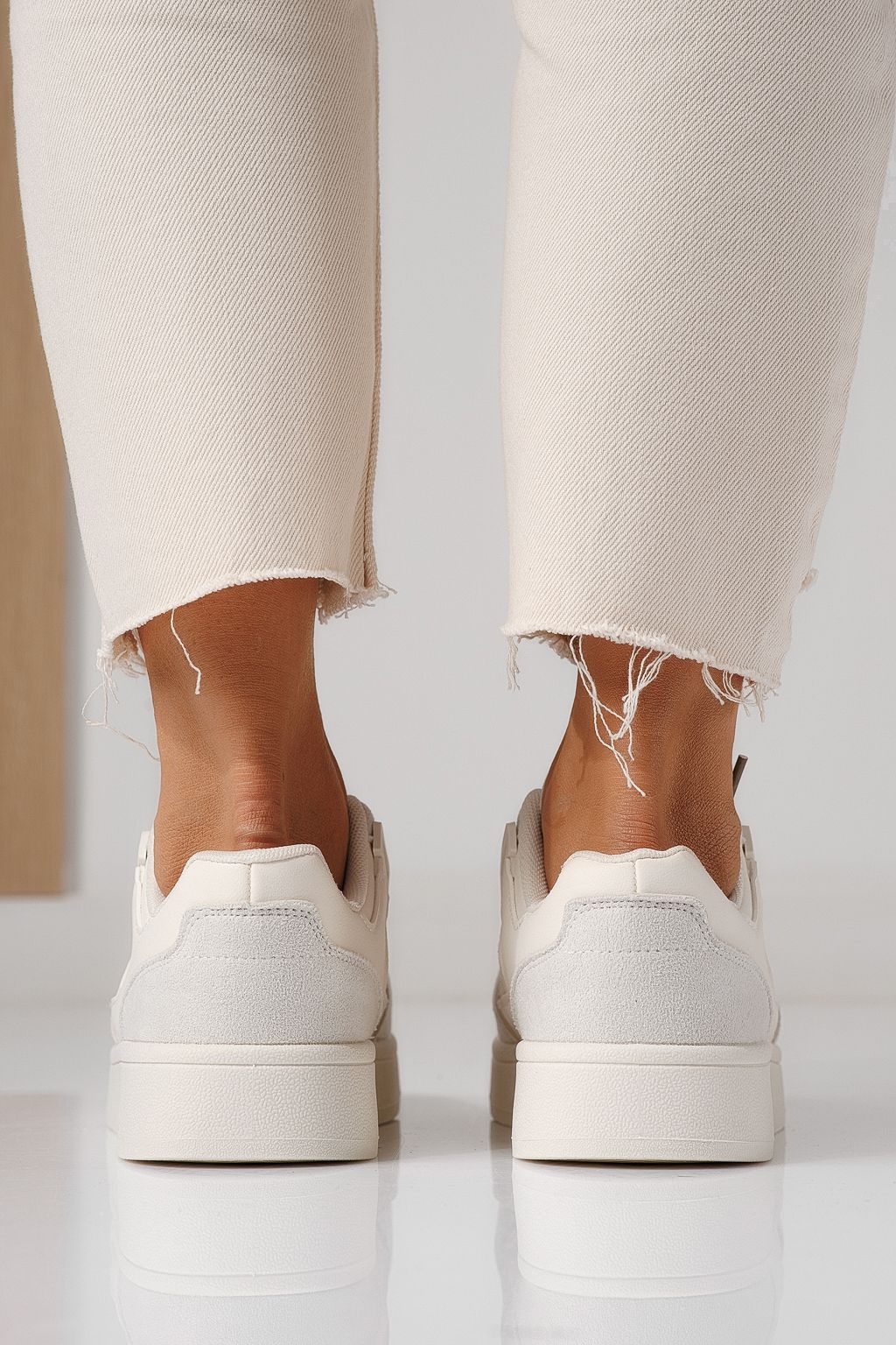 Adidasi dama bej din piele ecologica Iris #24188