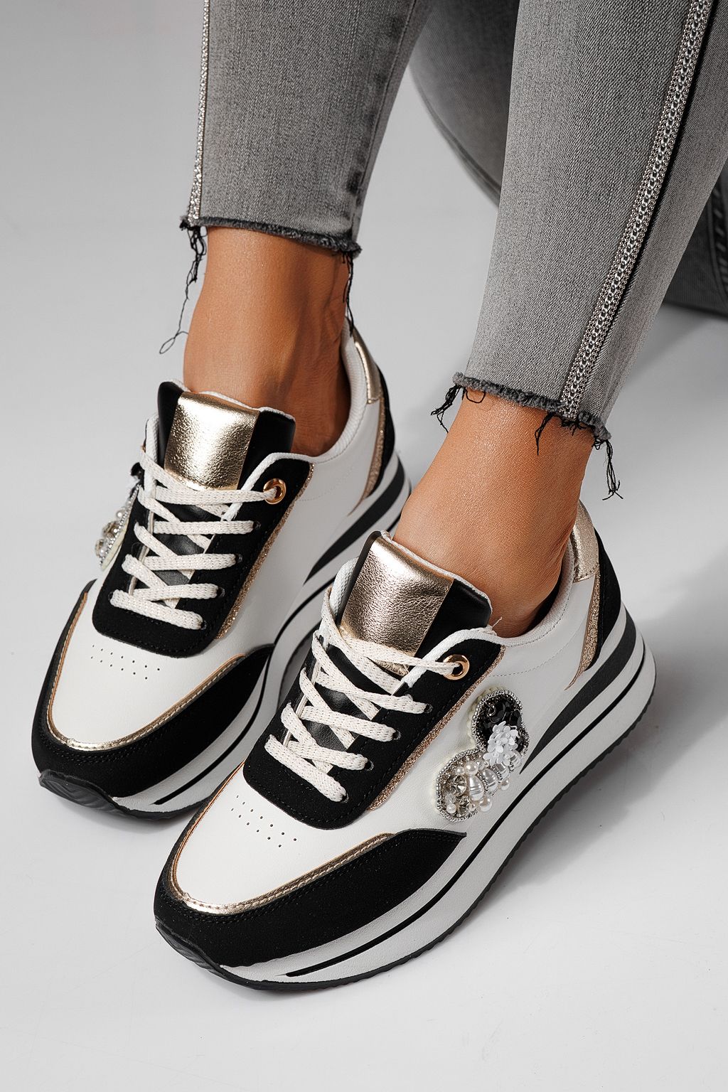 Adidasi dama negri din piele ecologica Kayla #24142