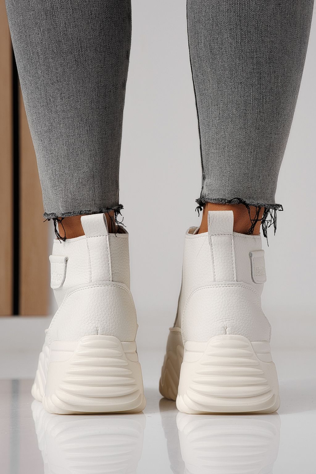 Adidasi dama bej din piele ecologica Lea #24150