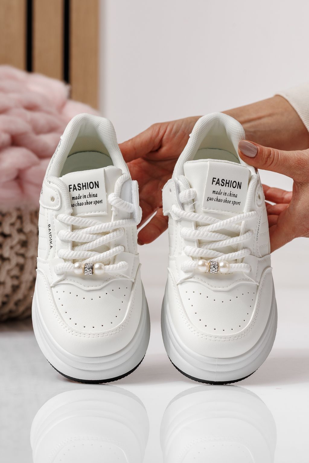 Adidasi copii negri din piele ecologica Asena #24025