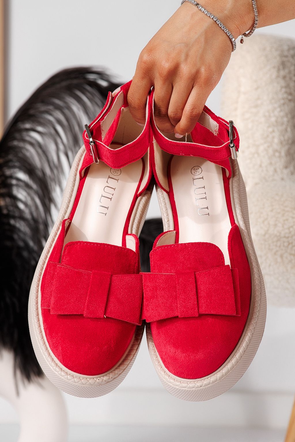 Pantofi casual dama roz din piele ecologica intoarsa Willy #24220