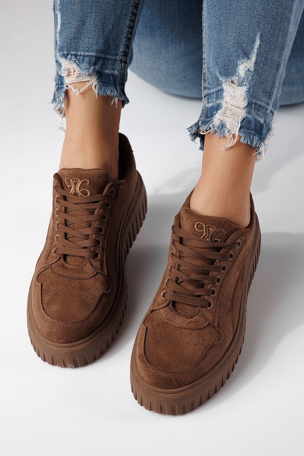 Adidasi dama maro din piele ecologica intoarsa Delia #24300