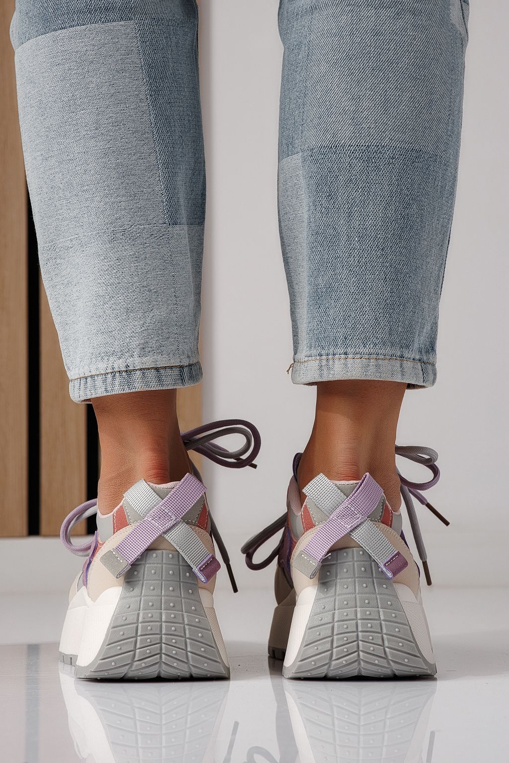 Adidasi dama mov din piele ecologica Missy #24239