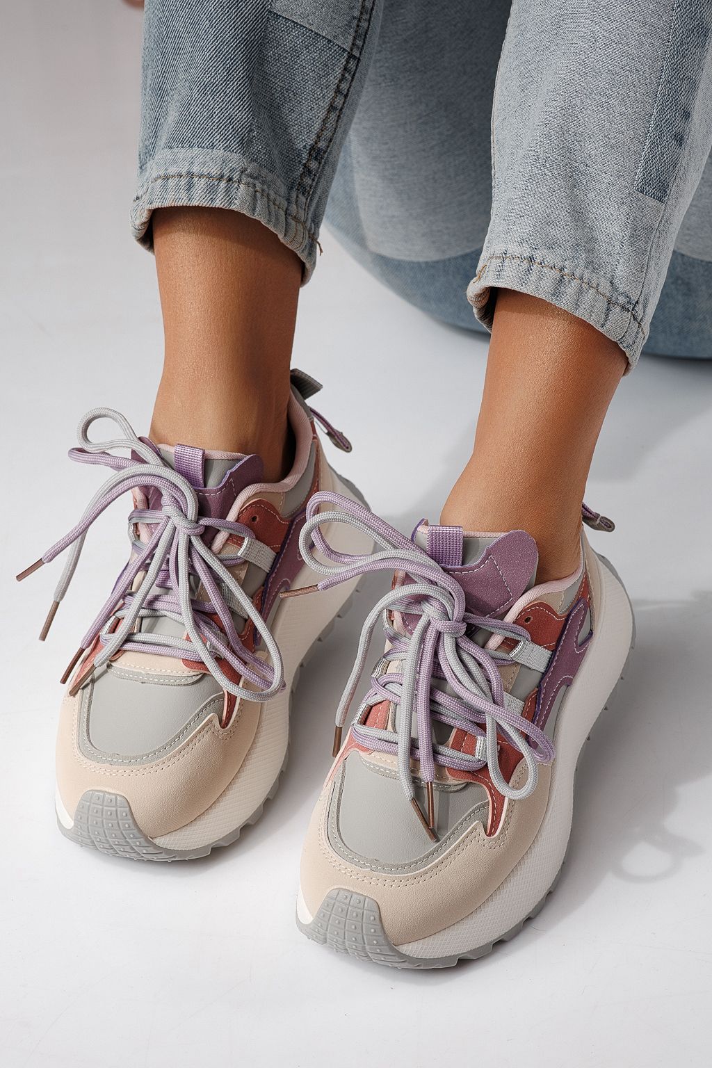 Adidasi dama mov din piele ecologica Missy #24239