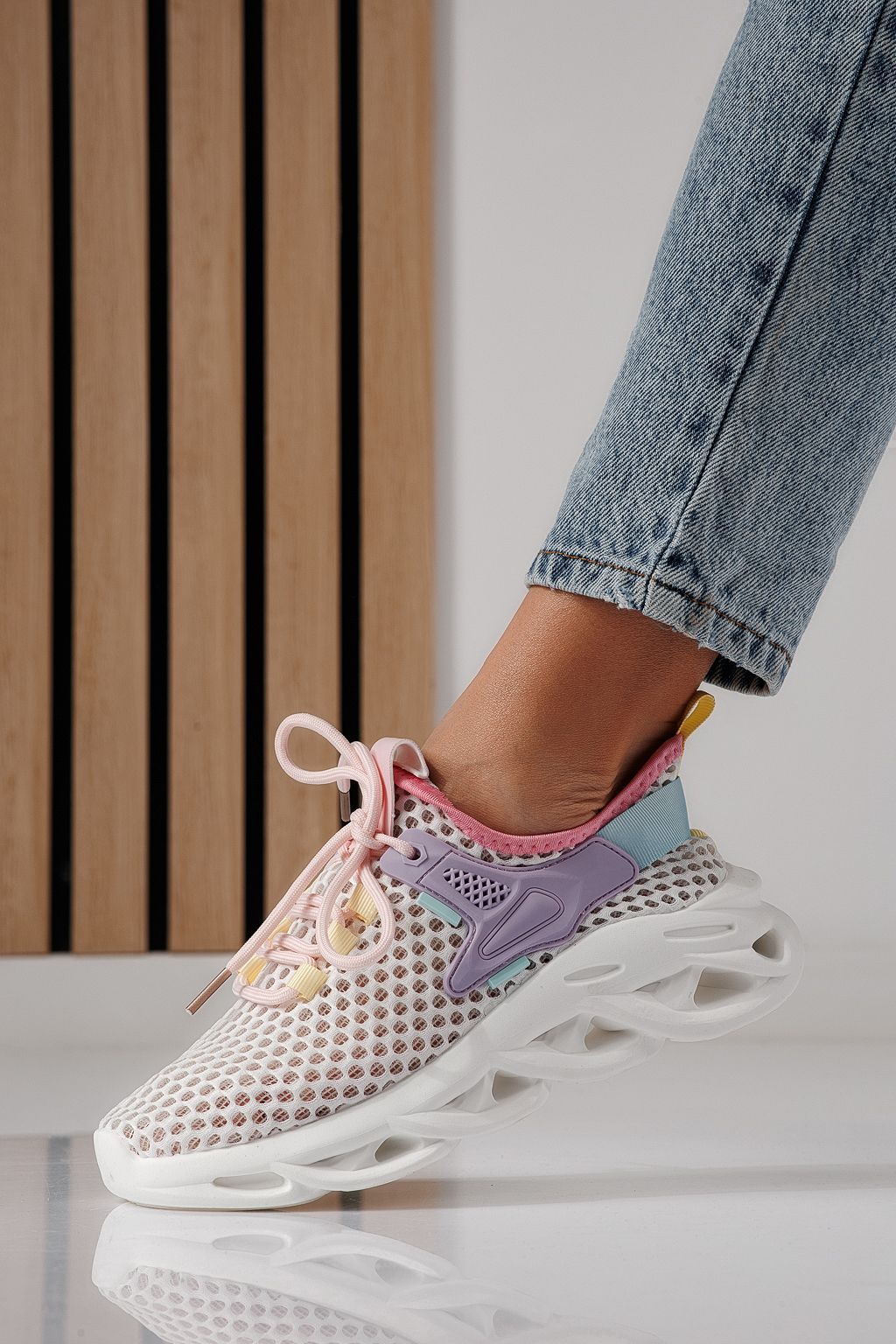 Adidasi dama multicolor din material textil Florentina #24312