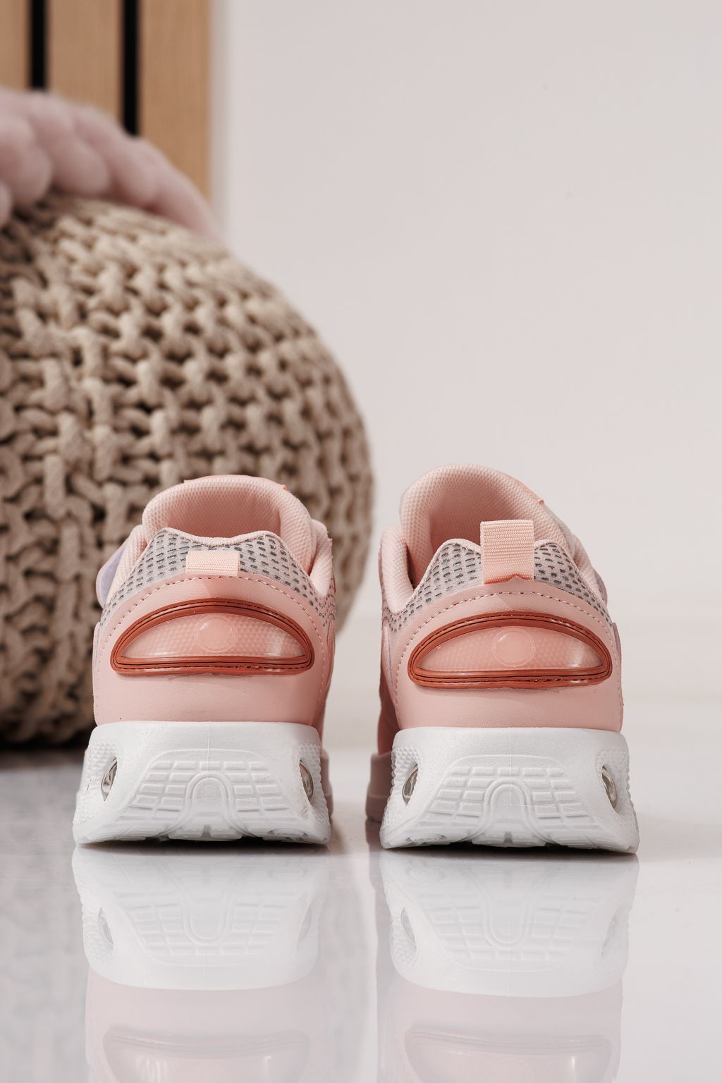 Adidasi copii roz din material textil Victoria #24355