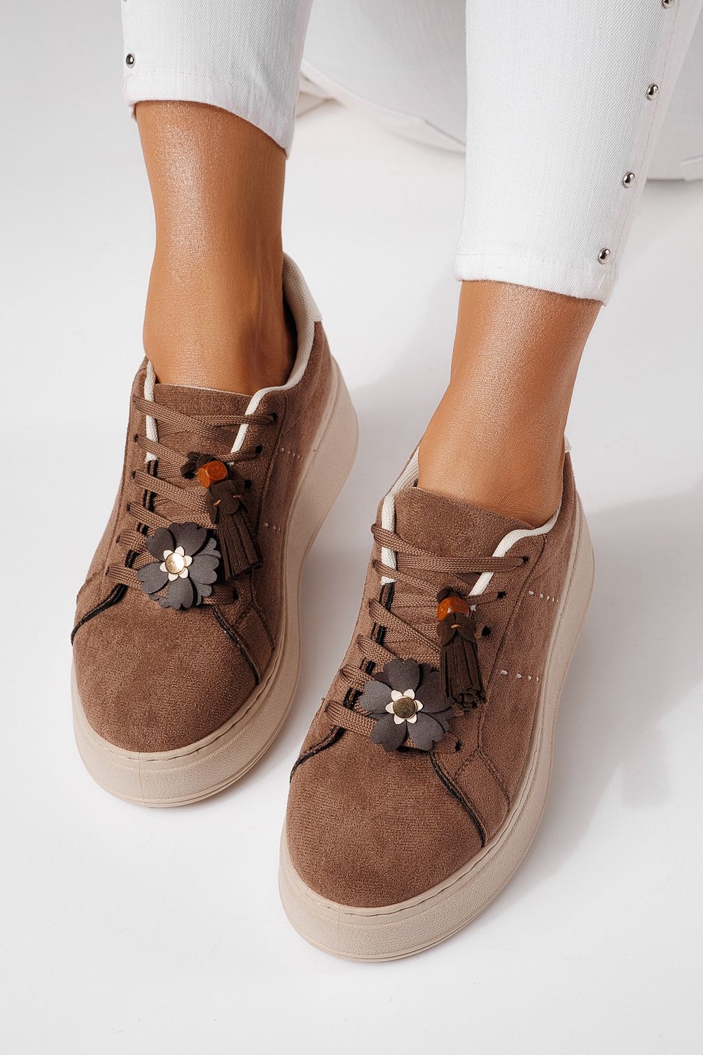 Adidasi dama maro din piele ecologica intoarsa Aliss #24315