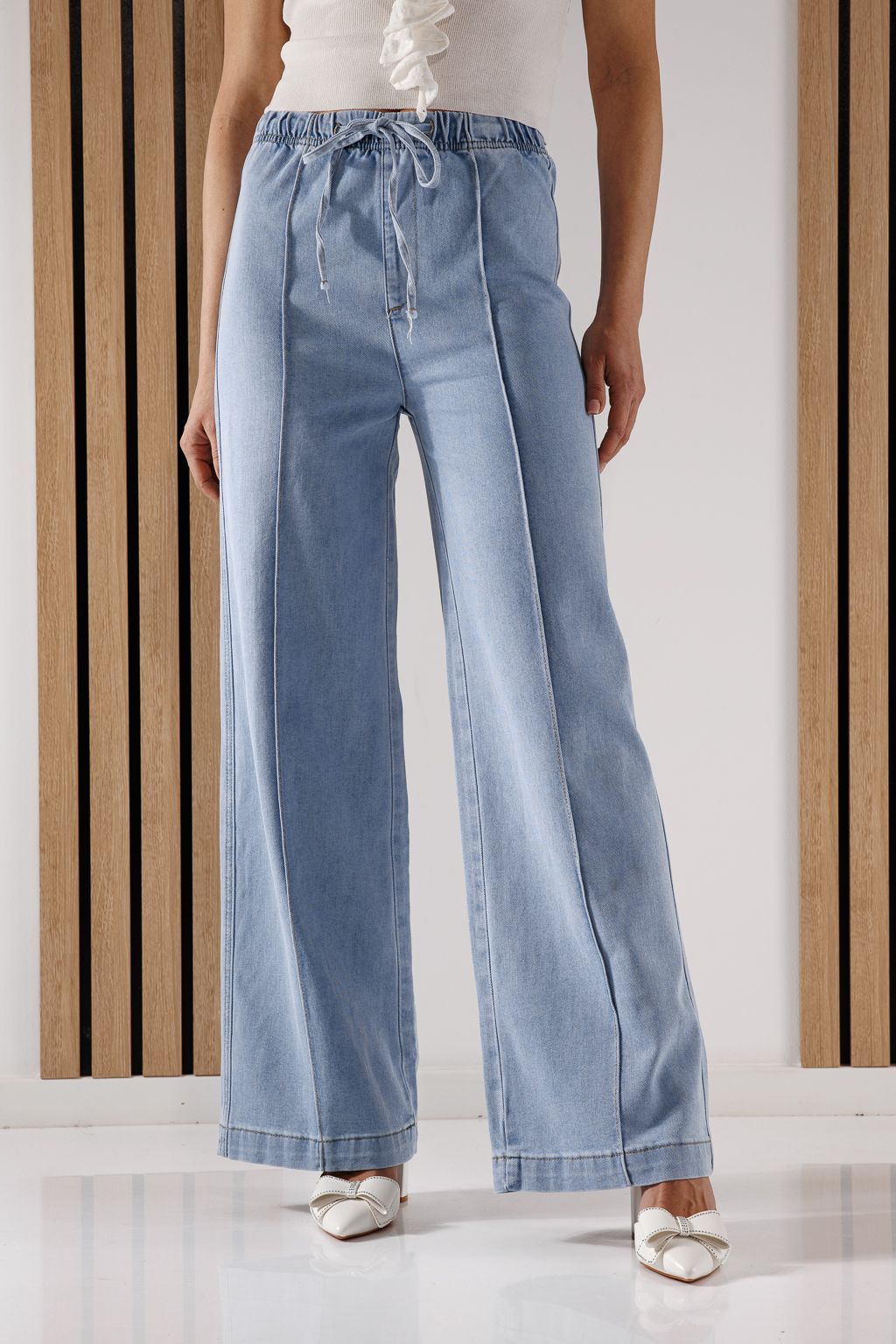 Blugi Evazati Dama Arya Albastri #A1368