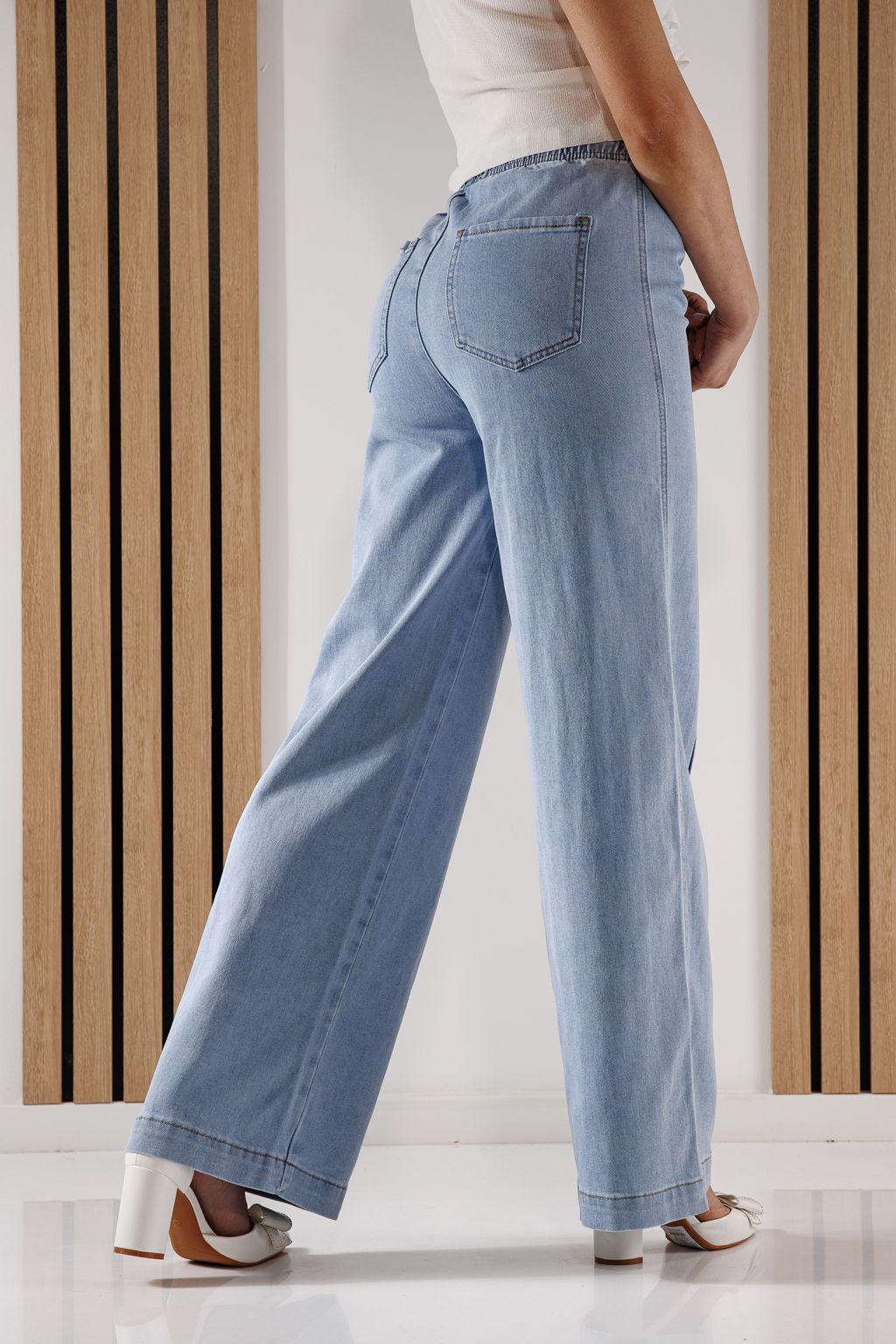 Blugi Evazati Dama Arya Albastri #A1368