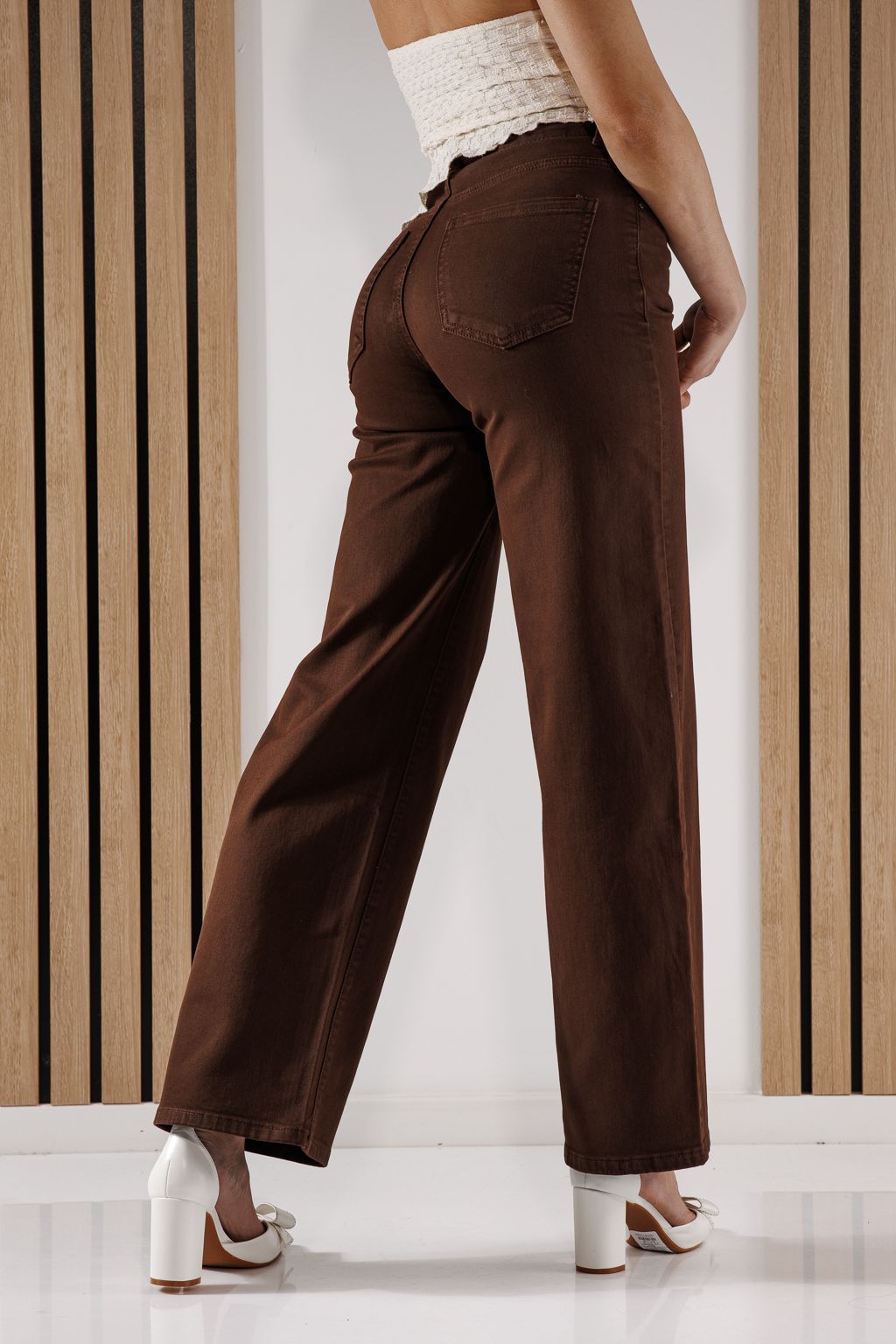 Blugi Wide Leg Dama Ela Maro #A1347