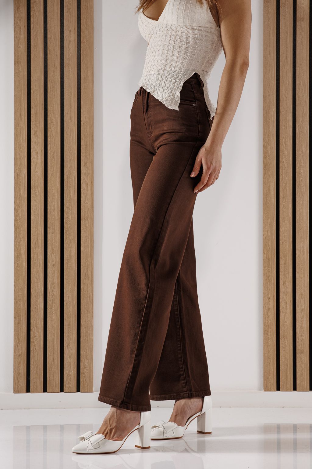 Blugi Wide Leg Dama Ela Maro #A1347