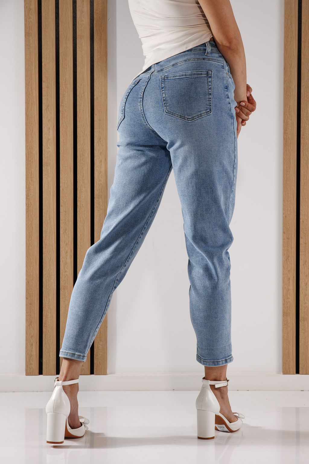 Blugi Baggy Fit Dama Aylin Albastri #A1360