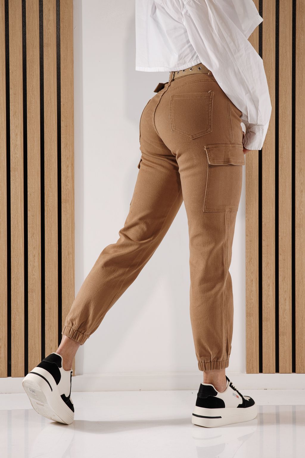 Blugi Tip Cargo Dama Mara Khaki #A604