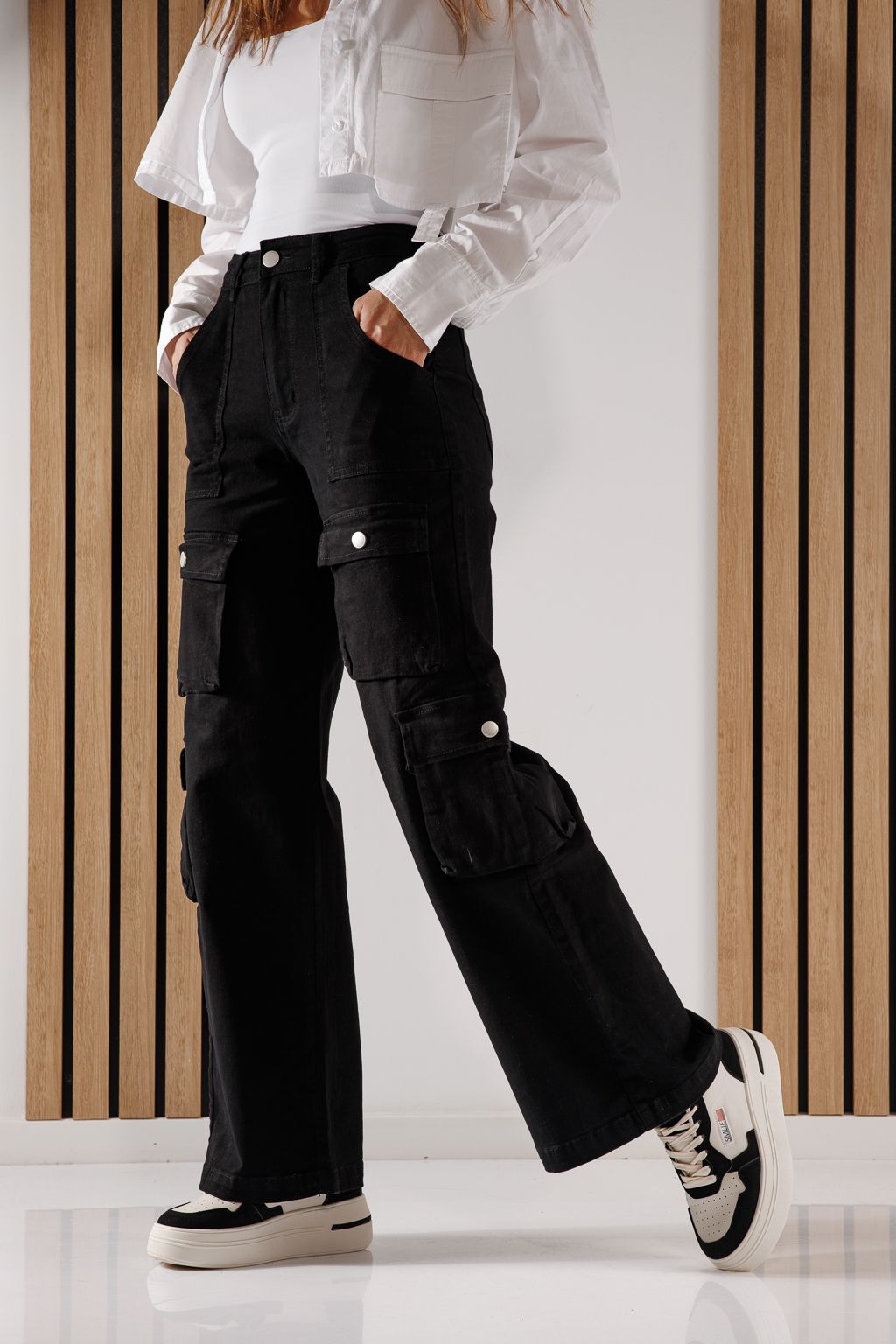 Blugi Tip Cargo Dama Miki Negri #A643