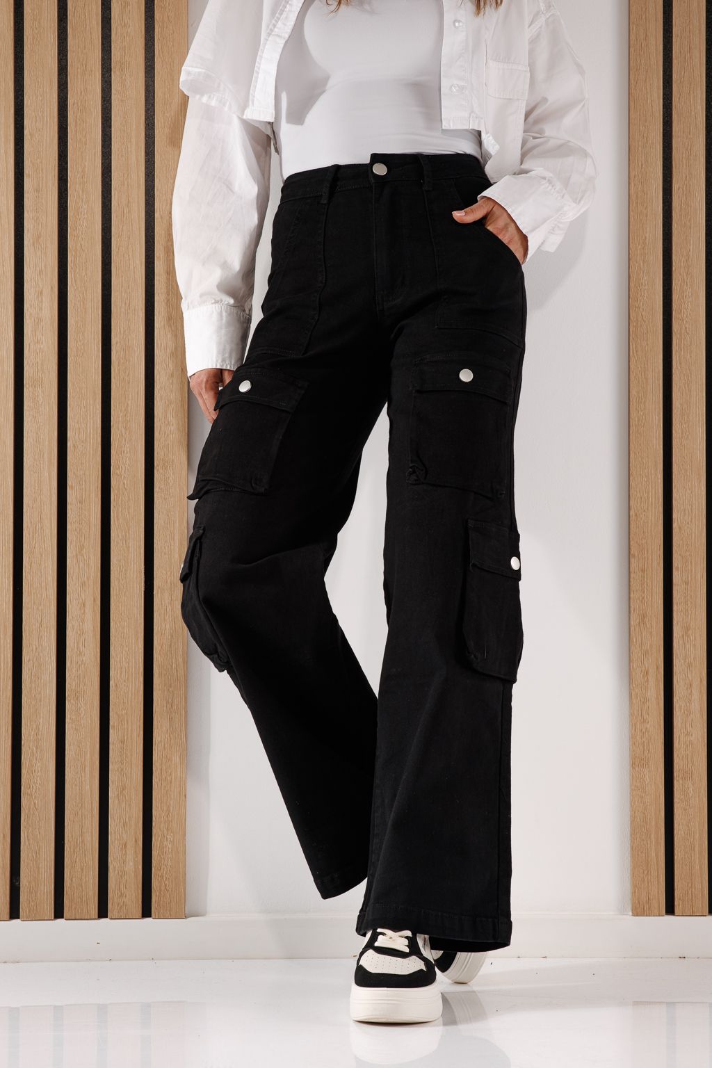 Blugi Tip Cargo Dama Miki Negri #A643