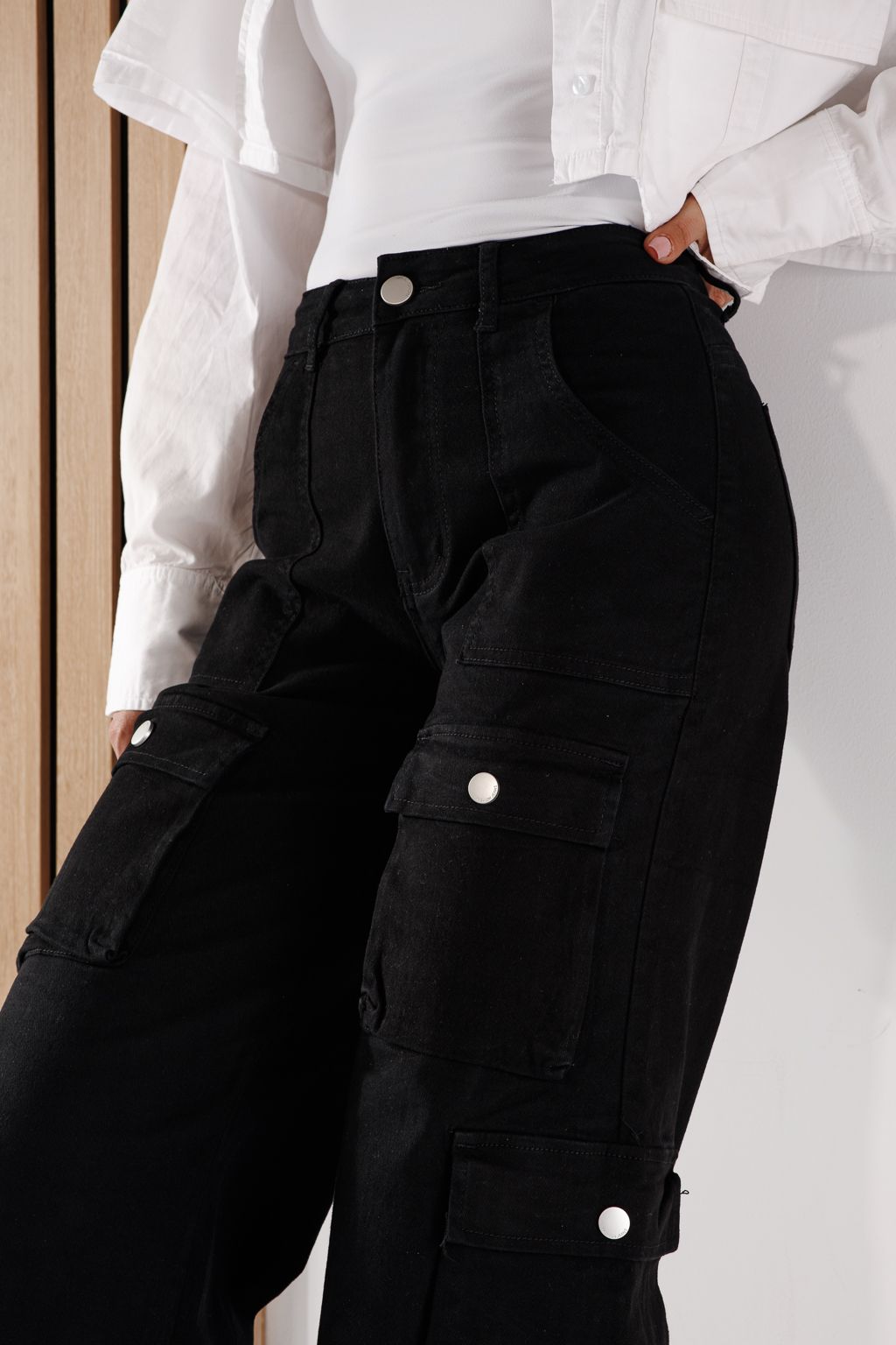 Blugi Tip Cargo Dama Miki Negri #A643