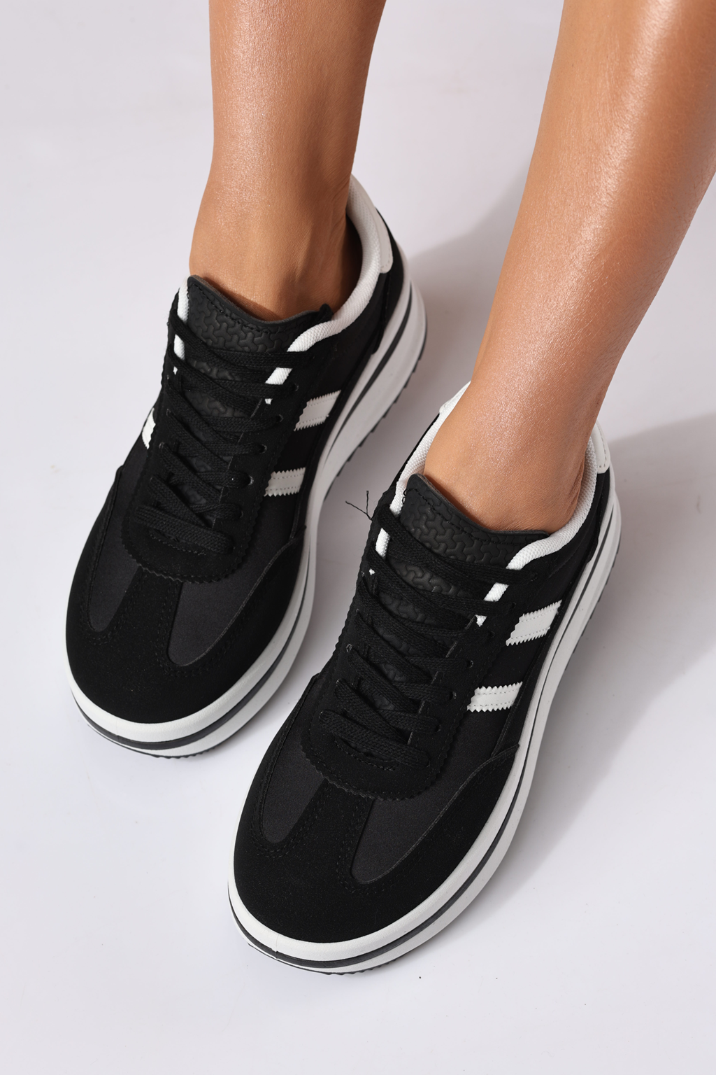 Adidasi dama negri din piele ecologica Diana2 #24477