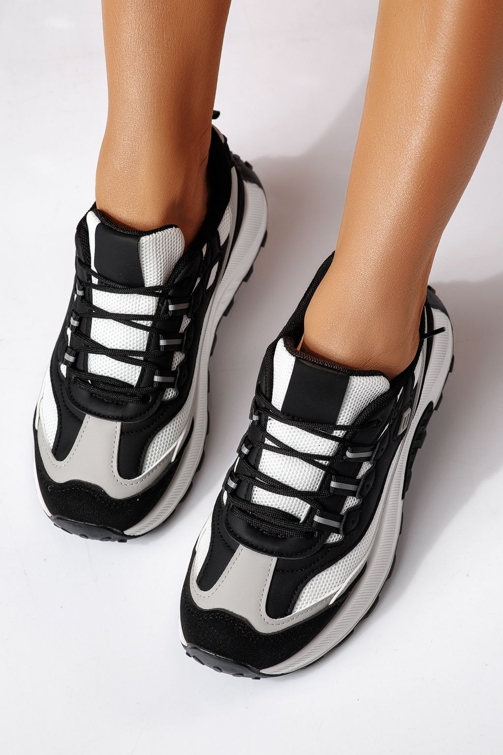 Adidasi dama negri din material textil Agatha #24412