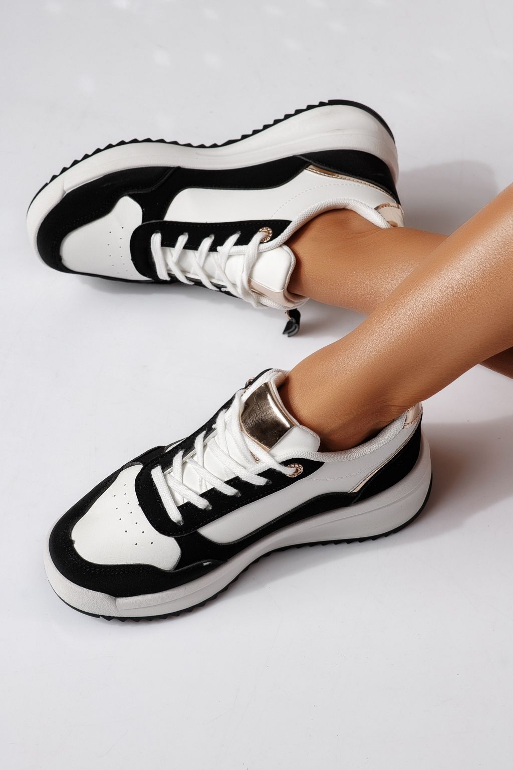 Adidasi dama negri din piele ecologica Alana #24417