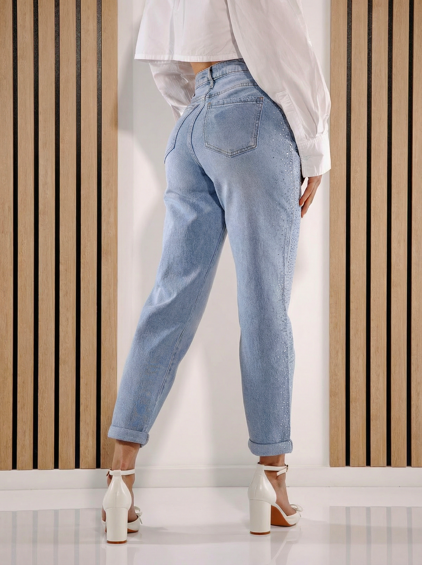 Blugi Baaggy Fit Dama Grazia Albastri #A1389