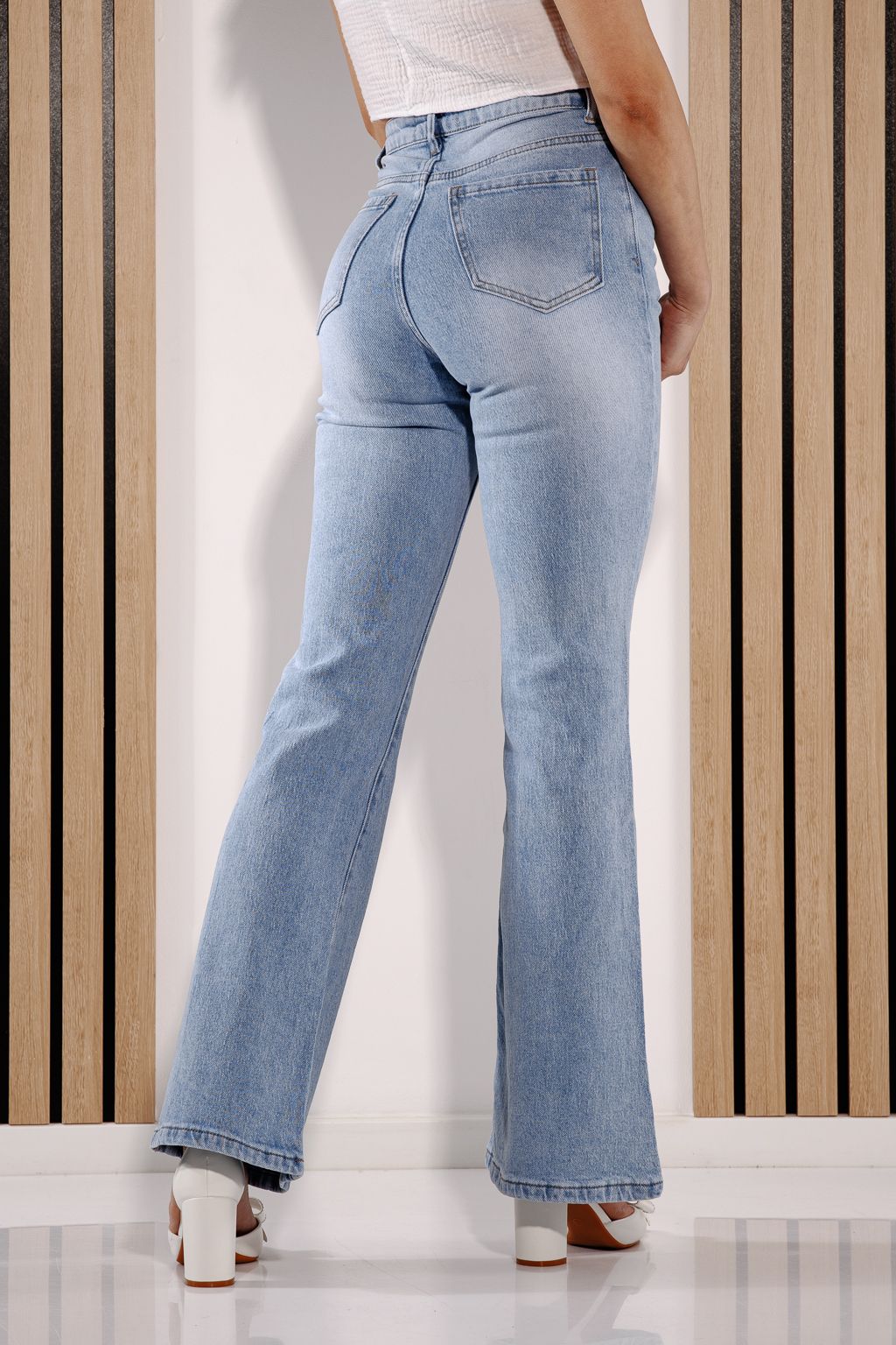 Blugi Evazati Dama Beatriz Albastri #A1376