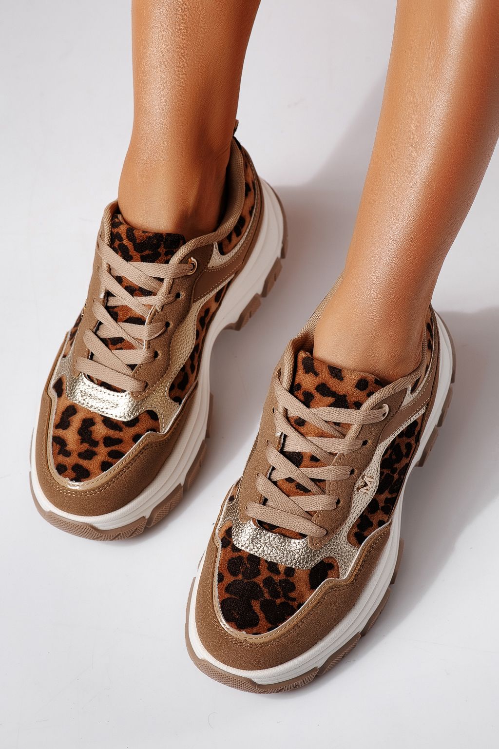 Adidasi dama leopard din piele ecologica Savina #24494