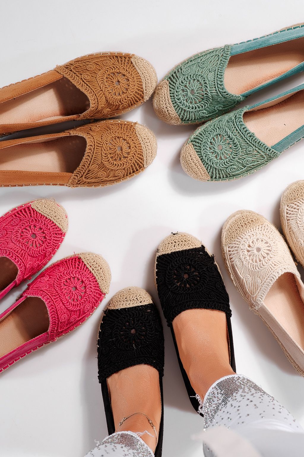 Espadrile dama bej din piele ecologica intoarsa Emma #24540