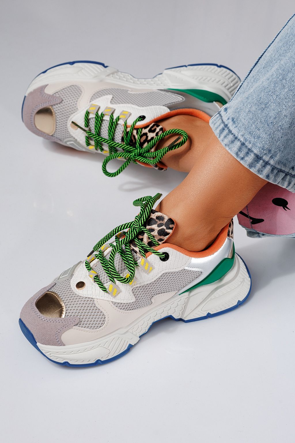 Adidasi dama leopard din piele ecologica Devi #24546