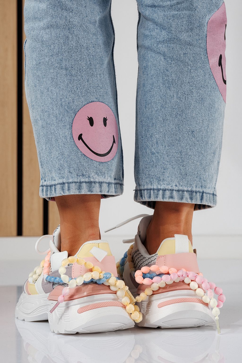 Adidasi dama multicolor din piele ecologica Evi #24549