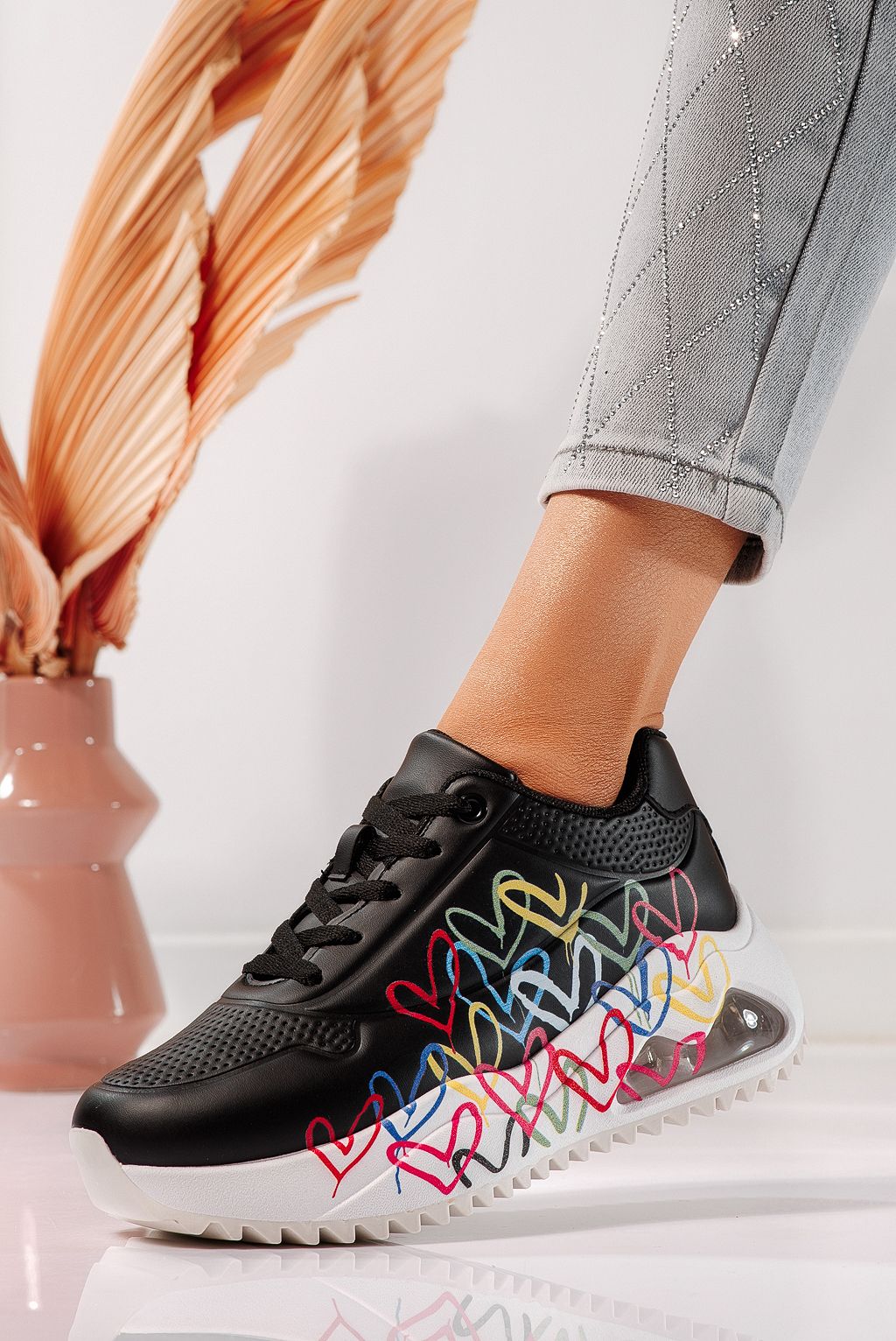 Adidasi dama negri din piele ecologica Beverly #24553