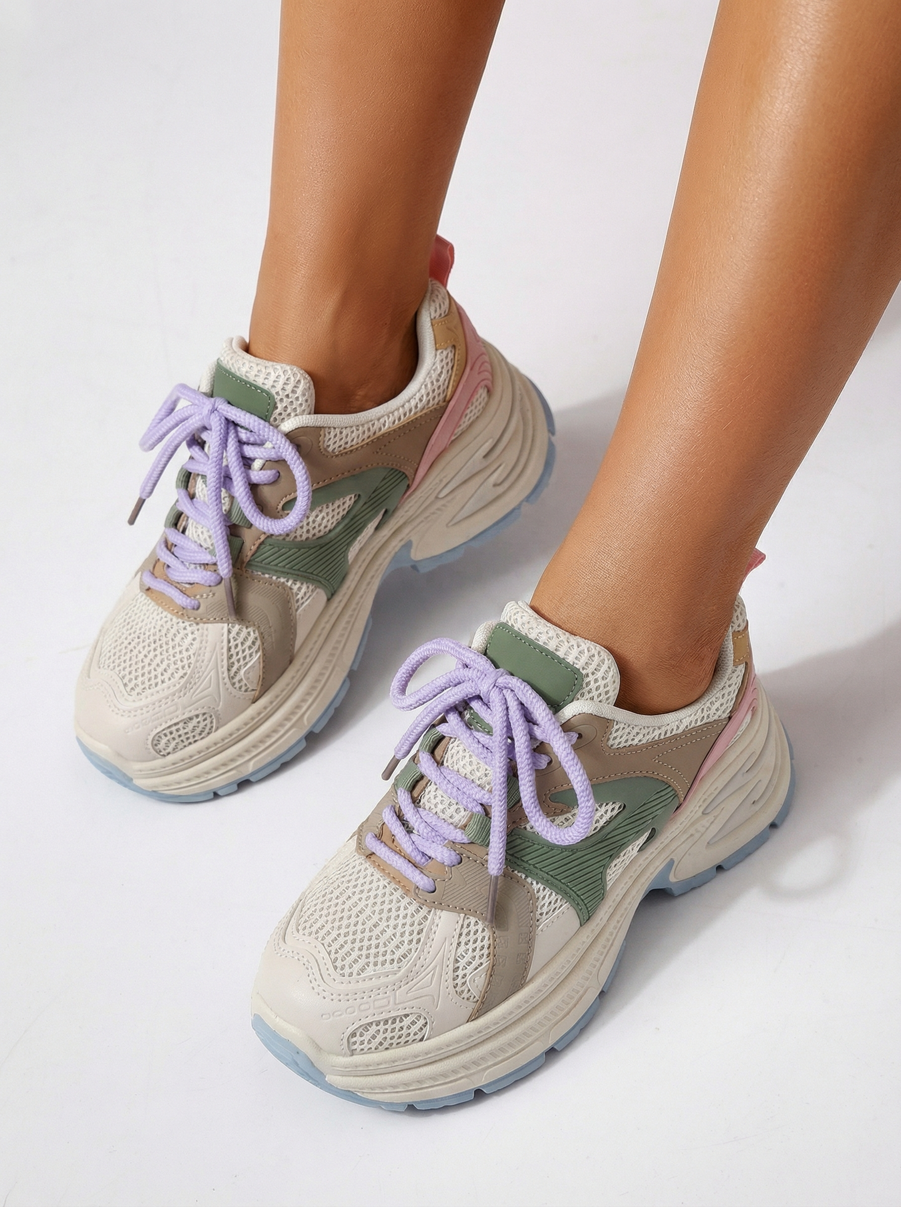 Adidasi dama bej  din piele ecologica Amber #24522