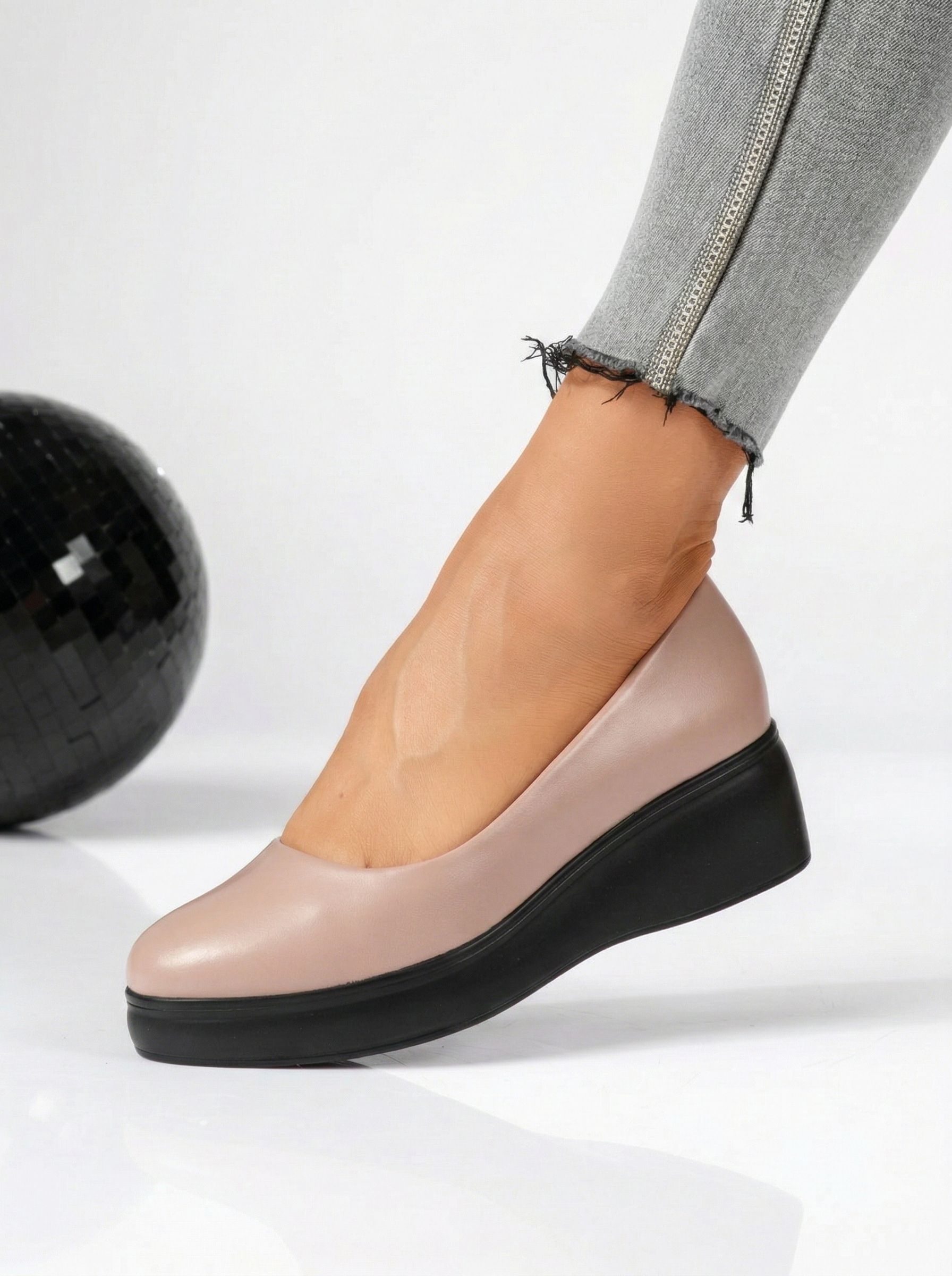 Pantofi Casual Dama Heaven Bej #17055