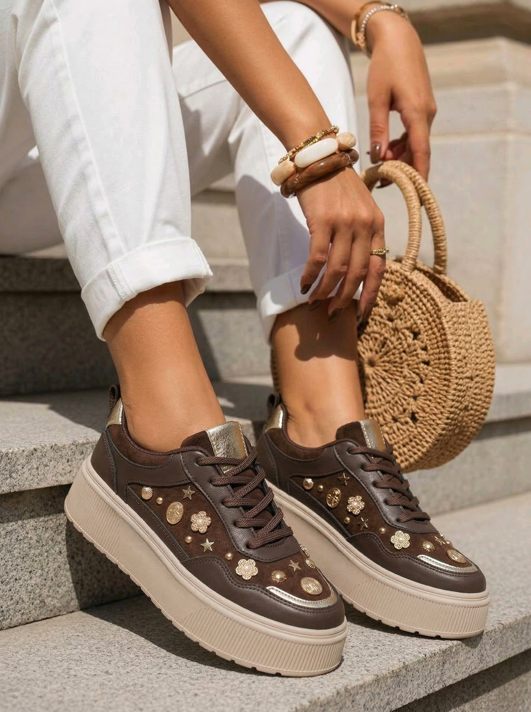 Adidasi dama maro din piele ecologica intoarsa Diana2 #24599