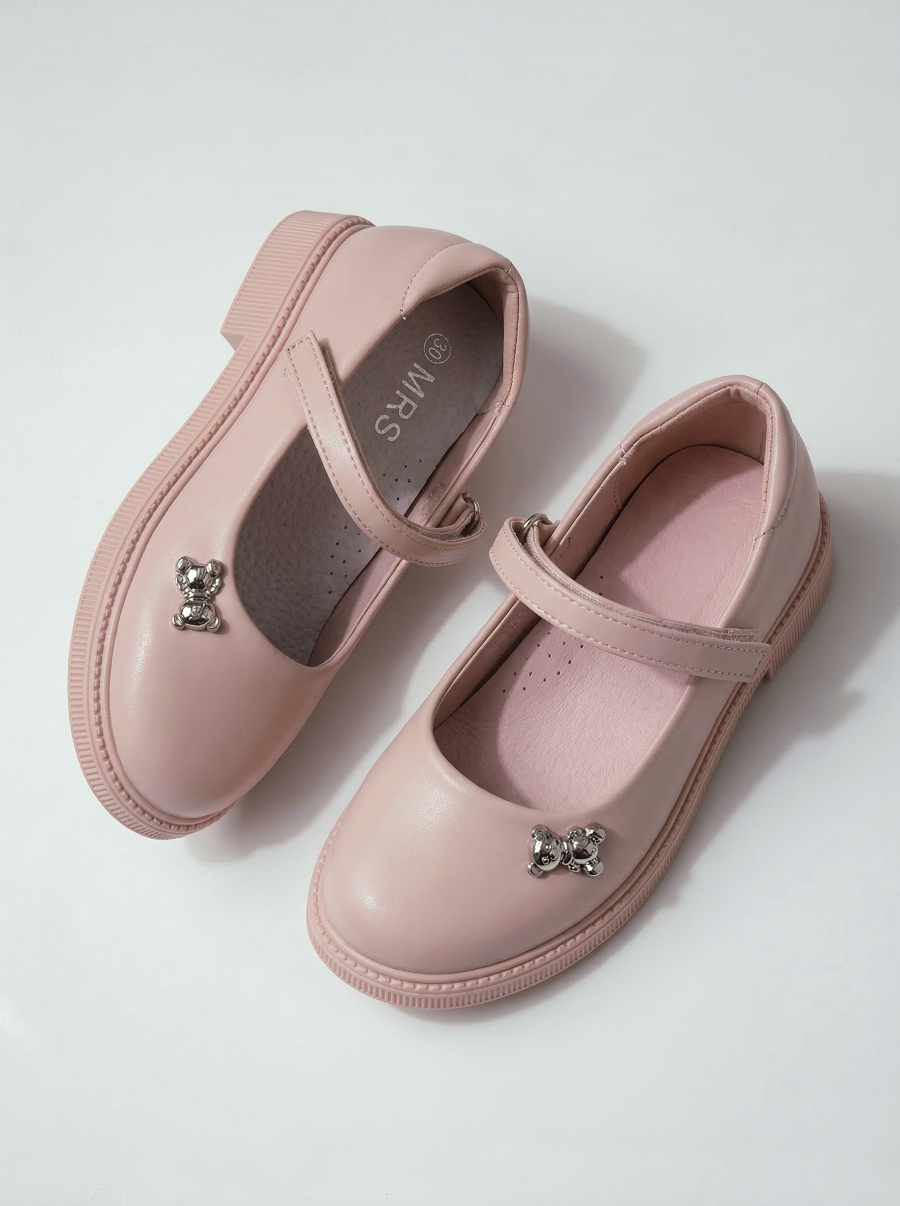 Pantofi fete roz din piele ecologica Maria2 #24634