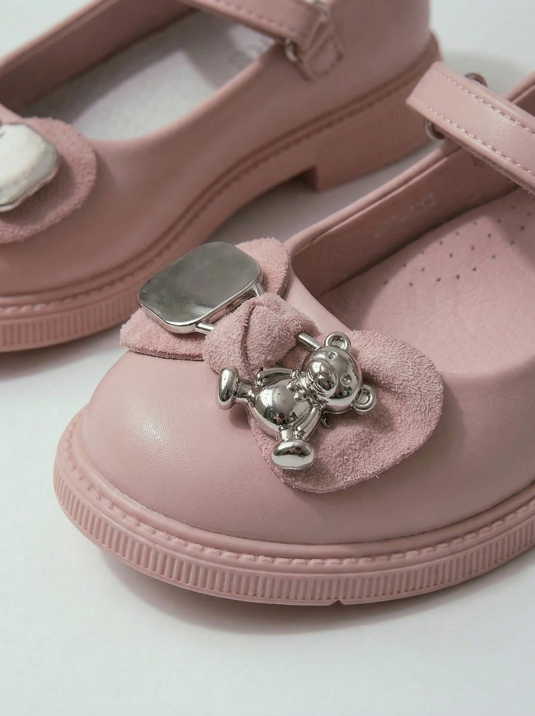 Pantofi fete roz din piele ecologica Alina2 #24637