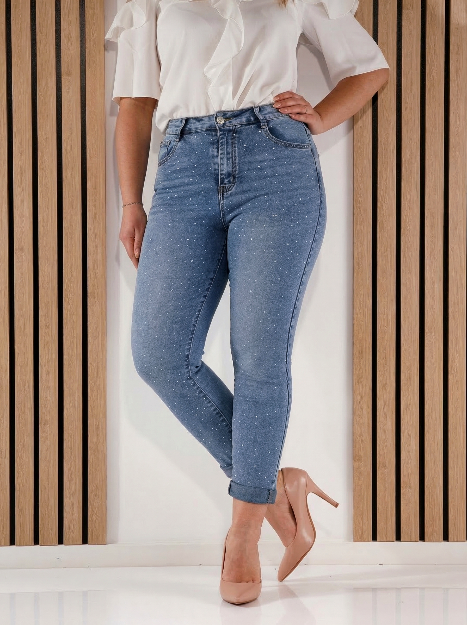 Blugi MomFit Dama Ana Albastri #A1416