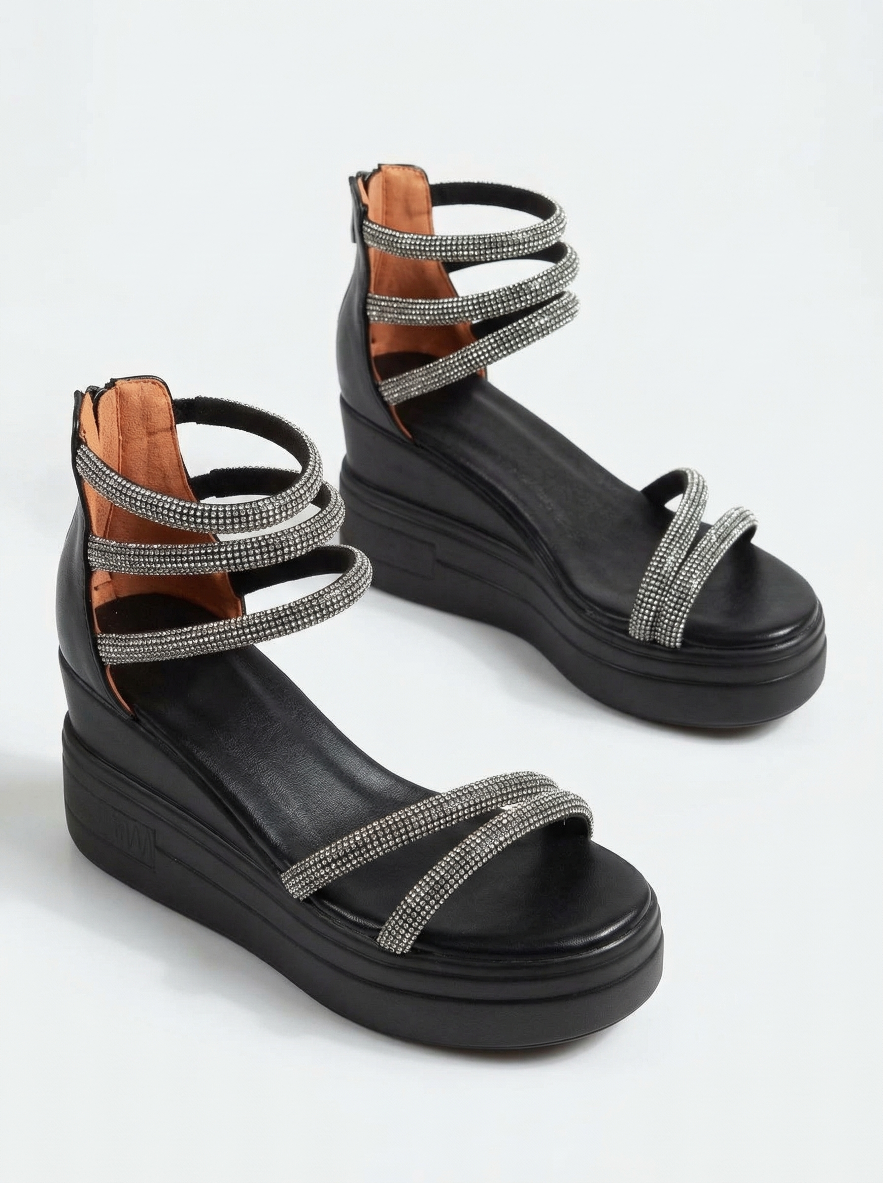 Sandale Dama cu Platforma Skye Negre #14747