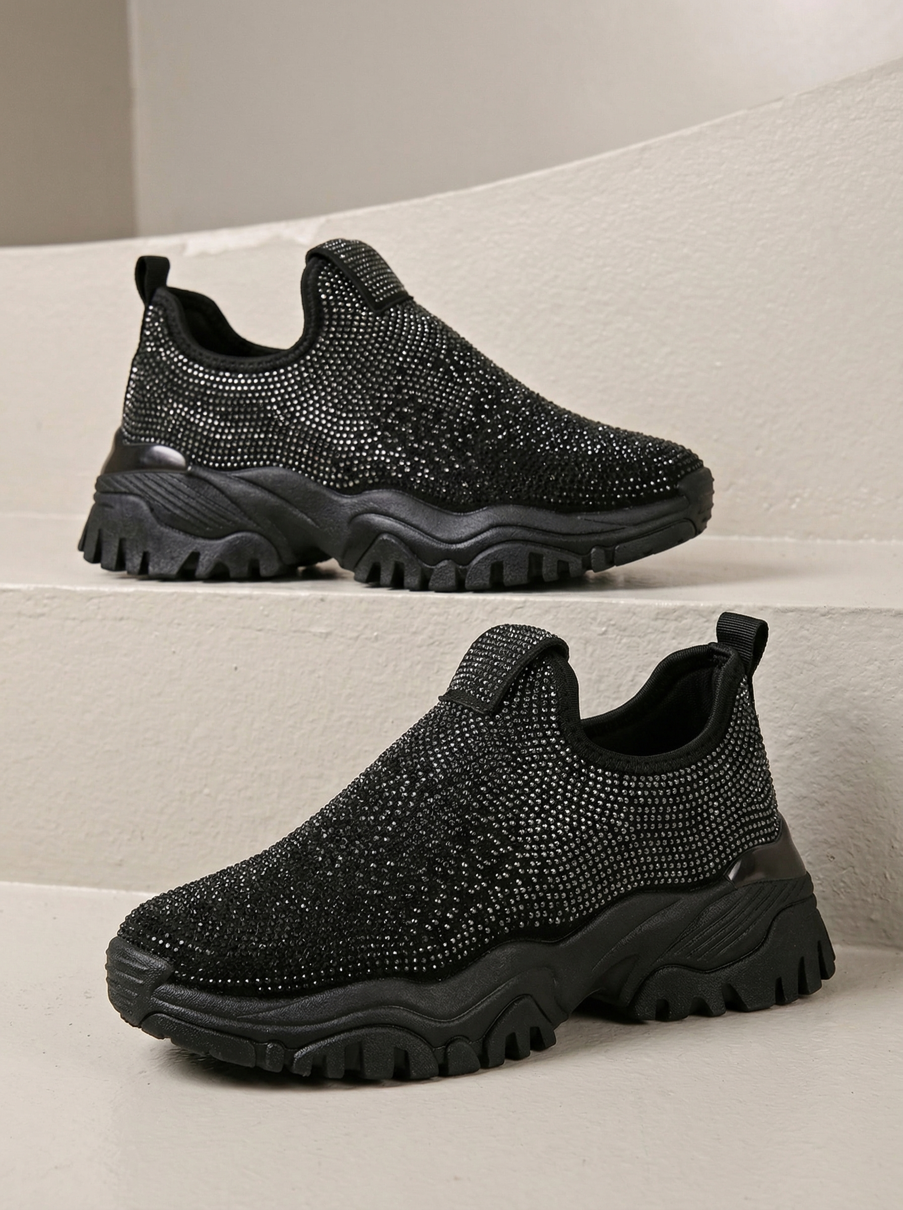 Adidasi dama negri din material textil Anca #22489